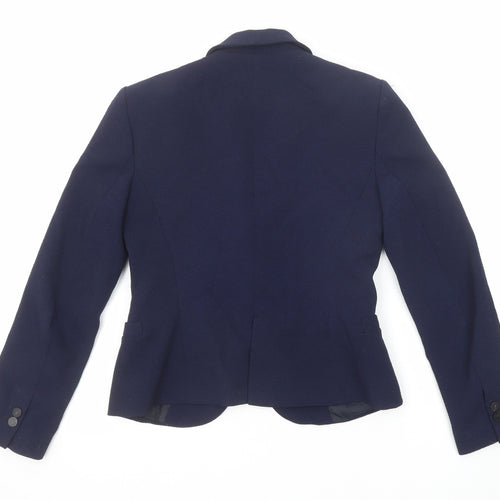 Zara Womens Blue Jacket Blazer Size S Button