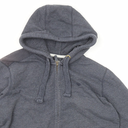 Fat Face Mens Blue Polyester Full Zip Hoodie Size XL