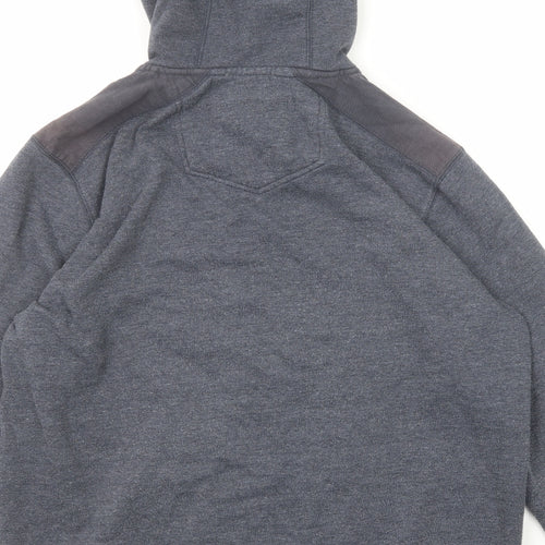 Fat Face Mens Blue Polyester Full Zip Hoodie Size XL