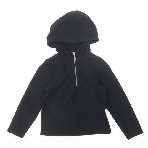 Mountain Warehouse Boys Black Polyester Pullover Hoodie Size 3-4 Years Zip