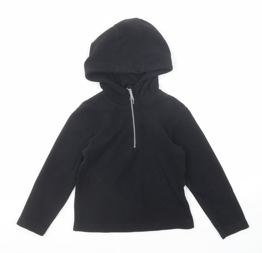 Mountain Warehouse Boys Black Polyester Pullover Hoodie Size 3-4 Years Zip