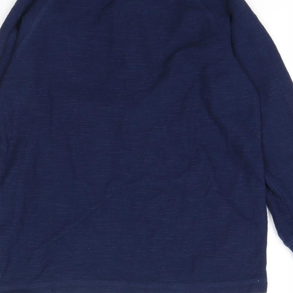 NEXT Boys Blue Cotton Basic T-Shirt Size 7 Years Round Neck Pullover