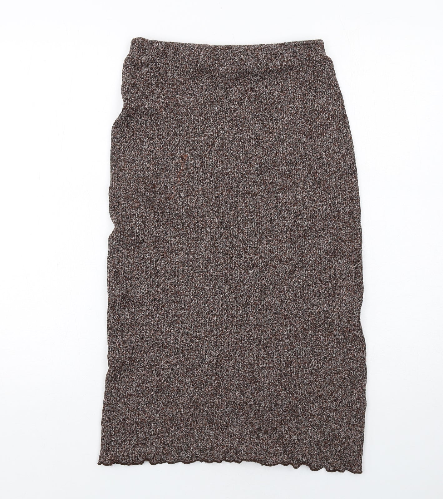 Pull&Bear Womens Brown Cotton Bandage Skirt Size S