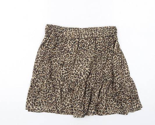 Nasty Gal Womens Brown Animal Print Polyester Tutu Skirt Size 6 - Leopard pattern