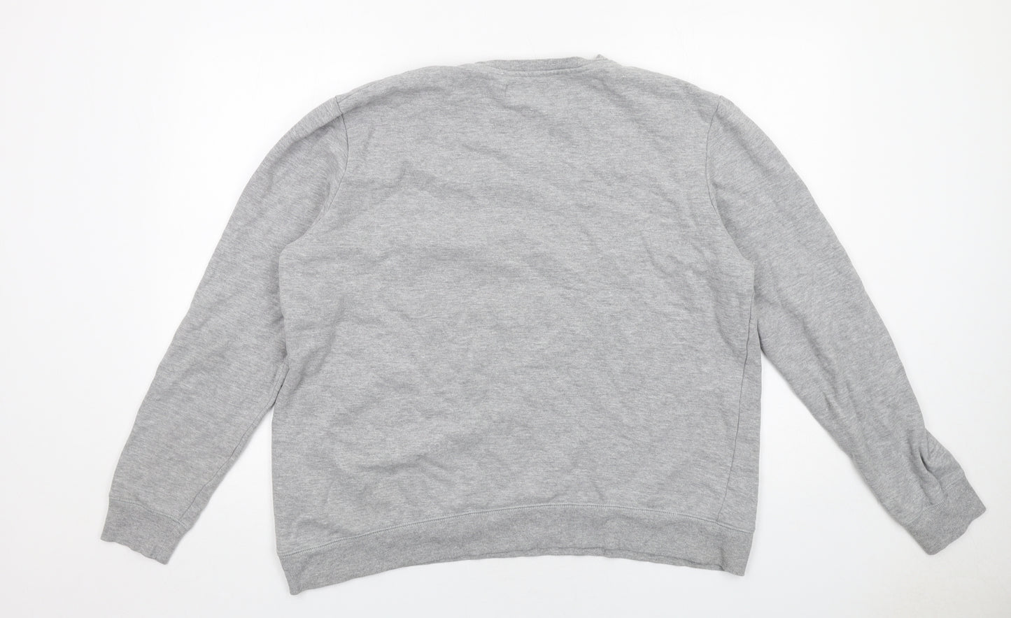 Meraki Mens Grey Cotton Pullover Sweatshirt Size 3XL