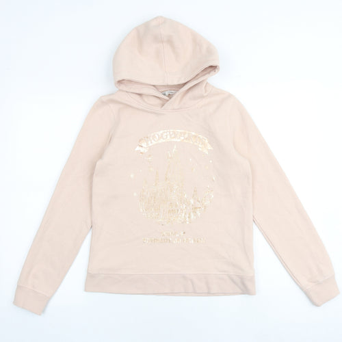 H&M Girls Pink Cotton Pullover Hoodie Size 12-13 Years Pullover - Hogwarts