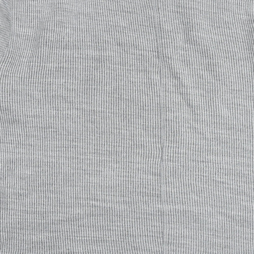 Denham Mens Grey Round Neck Cotton Pullover Jumper Size 2XL Long Sleeve