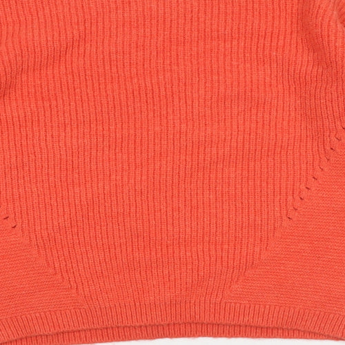 Per Una Womens Red Round Neck Polyamide Pullover Jumper Size XS