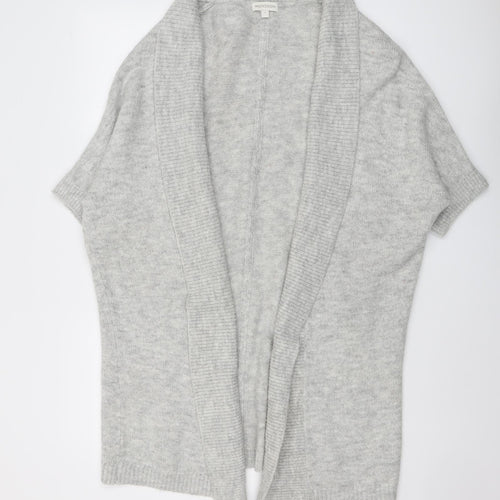 Monsoon Womens Grey V-Neck Acrylic Cardigan Jumper Size S