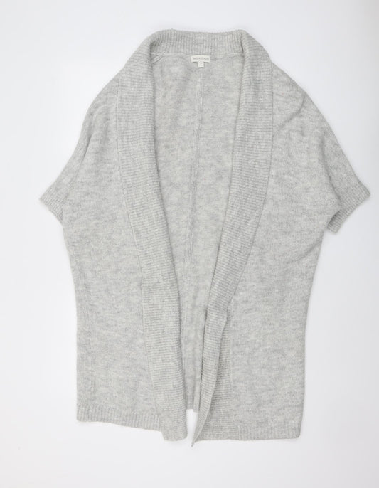 Monsoon Womens Grey V-Neck Acrylic Cardigan Jumper Size S