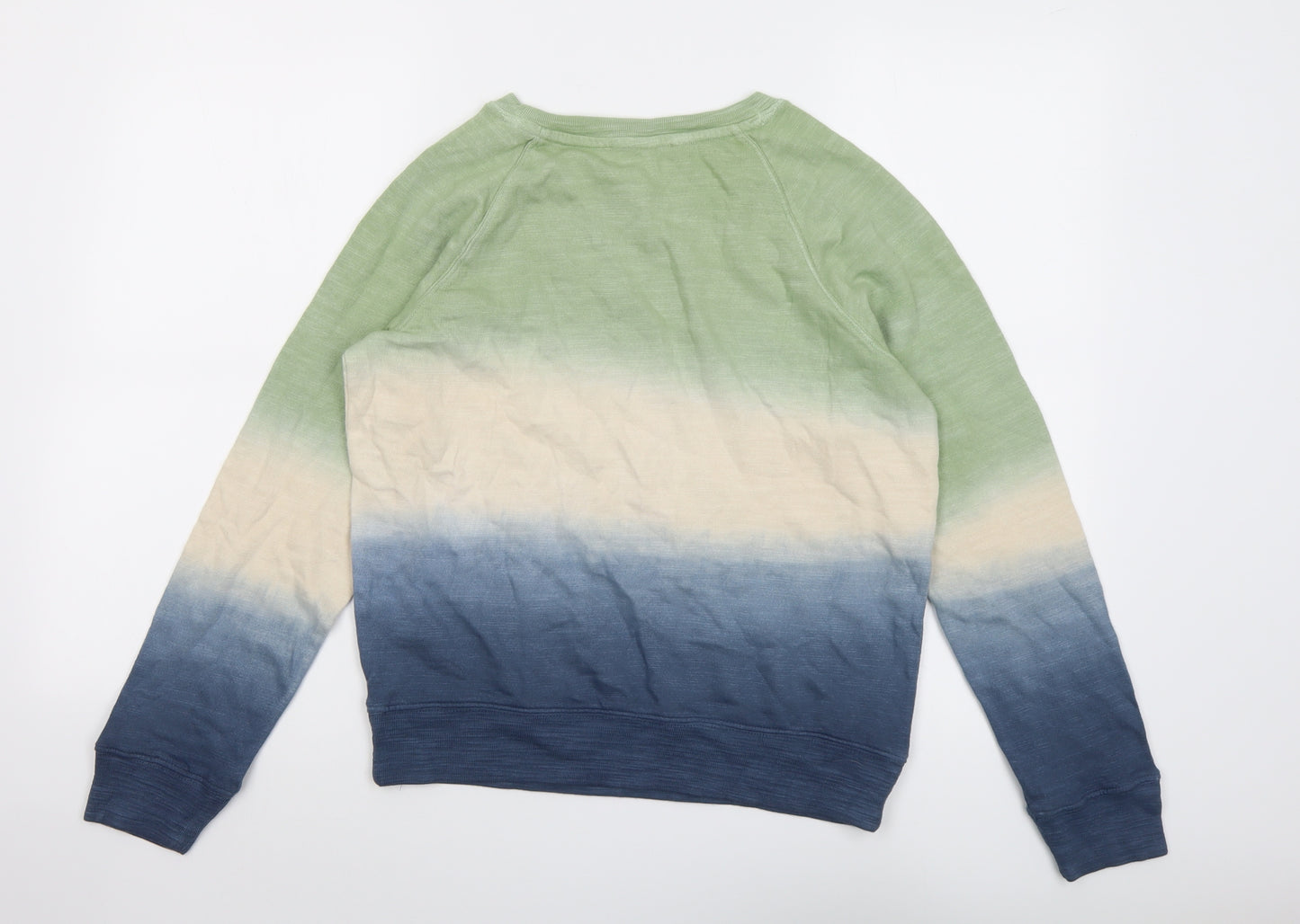 Marks and Spencer Womens Multicoloured Colourblock Cotton Pullover Sweatshirt Size 8 Pullover - Ombre effect
