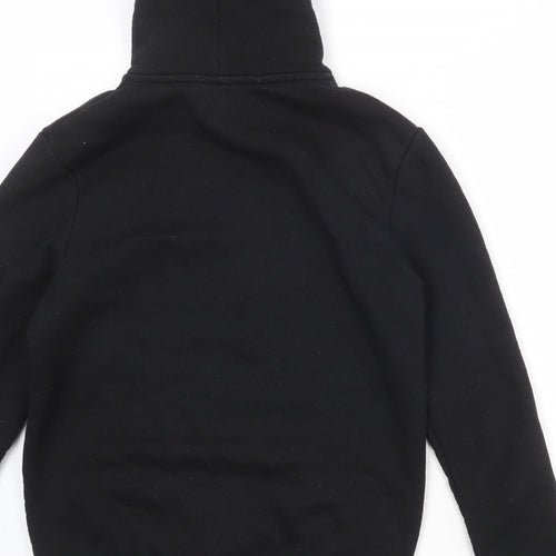 Boohoo Mens Black Cotton Pullover Hoodie Size XS - Official Man