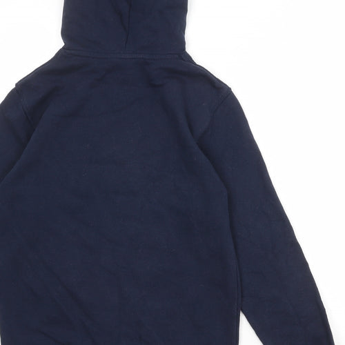 H&M Boys Blue Cotton Pullover Hoodie Size 12-13 Years Pullover - NYC