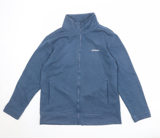 LA Gear Womens Blue Polyester Full Zip Sweatshirt Size 10 Zip