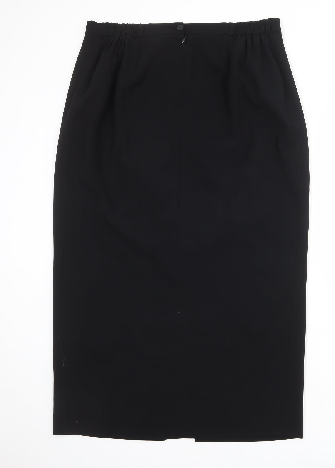 Ann Harvey Womens Black Polyester Straight & Pencil Skirt Size 16 Zip