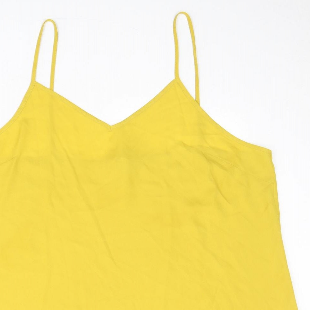 NEXT Womens Yellow Polyester Camisole Tank Size 20 V-Neck