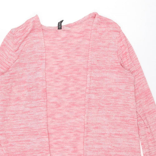 Divided by H&M Womens Pink V-Neck Polyester Cardigan Jumper Size S