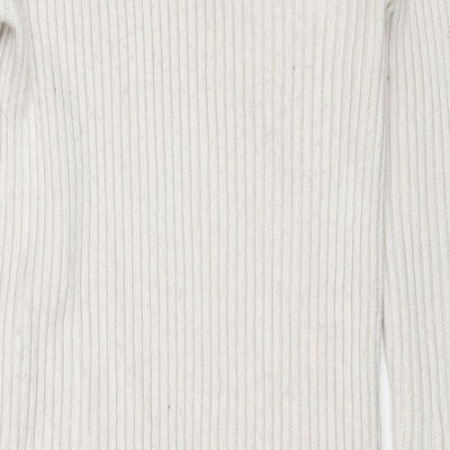 Marks and Spencer Womens Ivory Polyester Jumper Dress Size S Round Neck Pullover