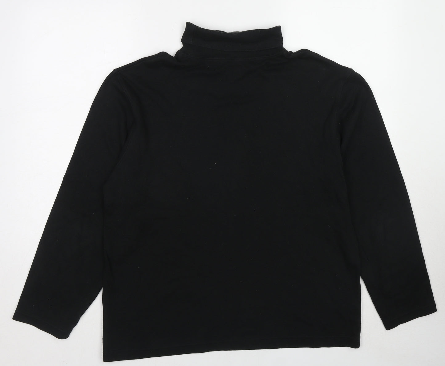 BHS Womens Black Cotton Pullover Sweatshirt Size L Pullover