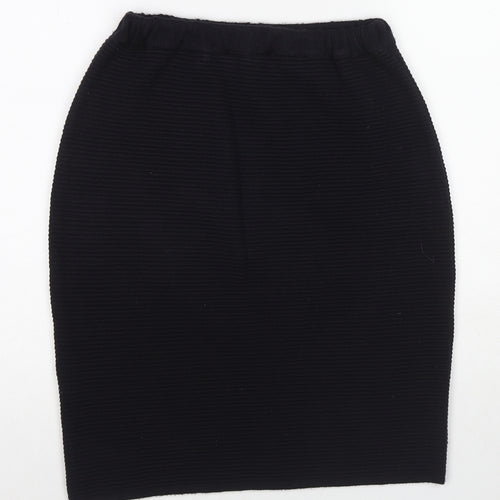 Giorgio Womens Black Acrylic Straight & Pencil Skirt Size M