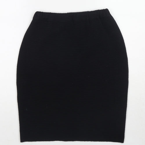 Giorgio Womens Black Acrylic Straight & Pencil Skirt Size M