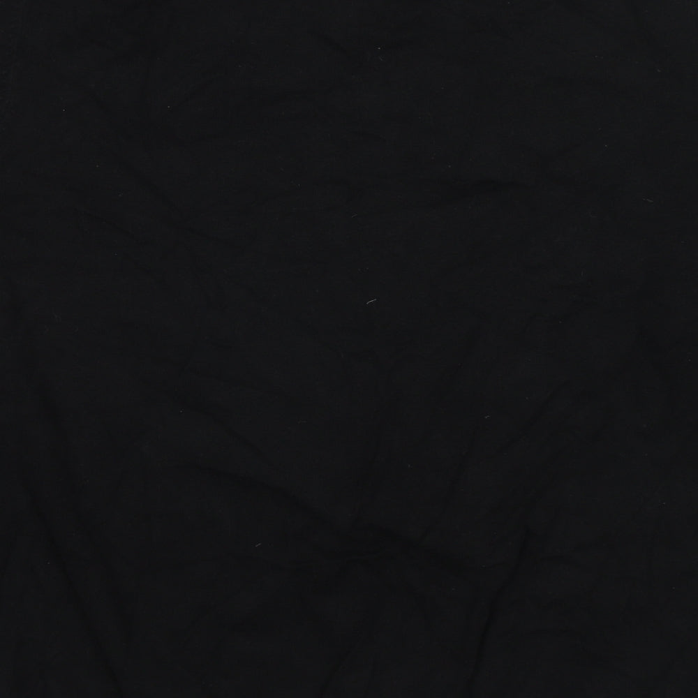 Burton Mens Black V-Neck Cotton Pullover Jumper Size 2XL Long Sleeve