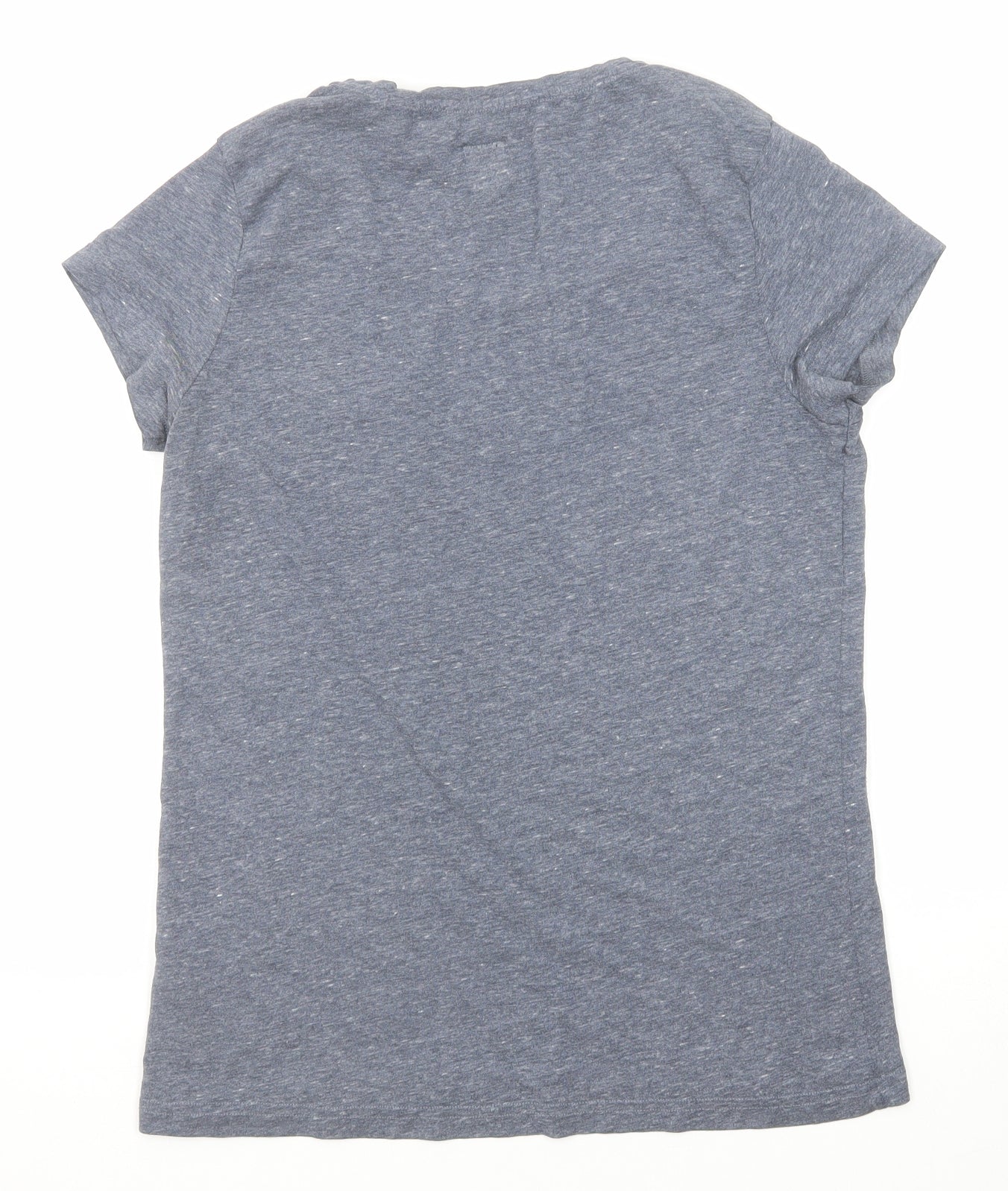 Jack Wills Womens Blue Polyester Basic T-Shirt Size 10 Round Neck