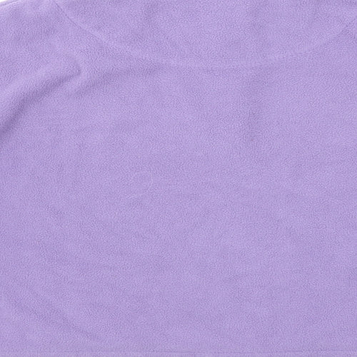 Brave Soul Womens Purple Polyester Pullover Sweatshirt Size M Zip