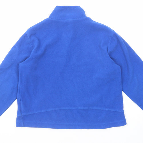 Starter Boys Blue Polyester Pullover Sweatshirt Size M Zip