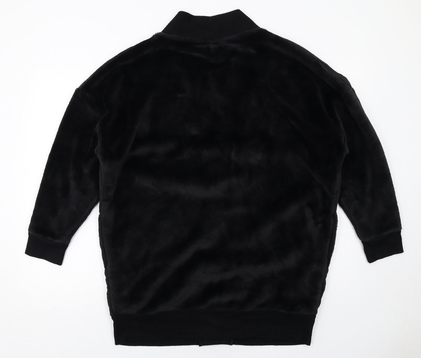 Marks and Spencer Womens Black V-Neck Polyester Cardigan Jumper Size S