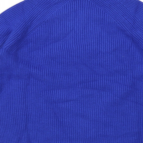 Marks and Spencer Womens Blue Roll Neck Viscose Pullover Jumper Size S