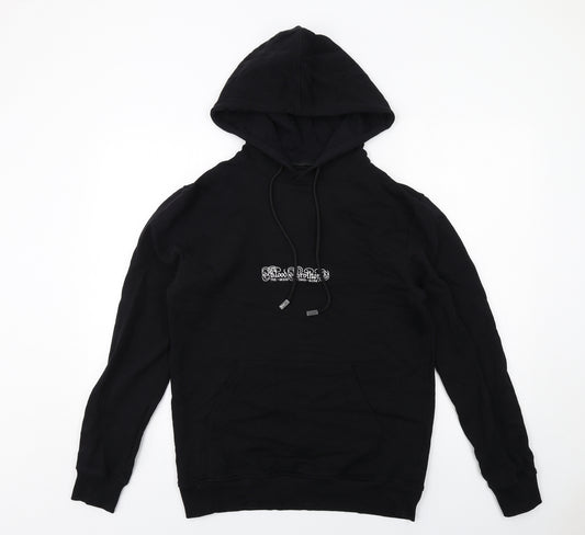 Blood Brother Mens Black Cotton Pullover Hoodie Size M