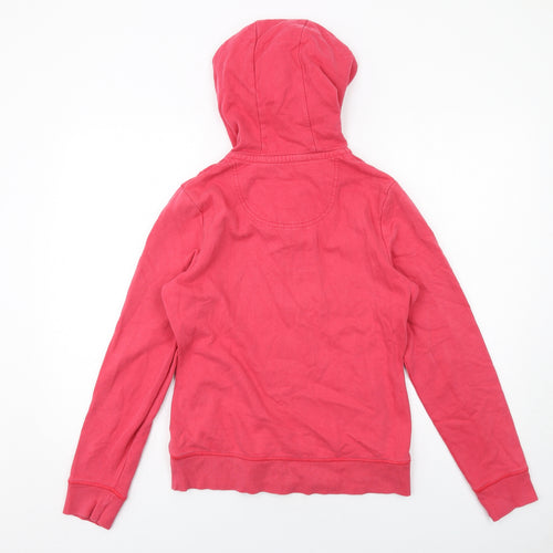 MANTARAY PRODUCTS Womens Pink Cotton Full Zip Hoodie Size 10 Zip