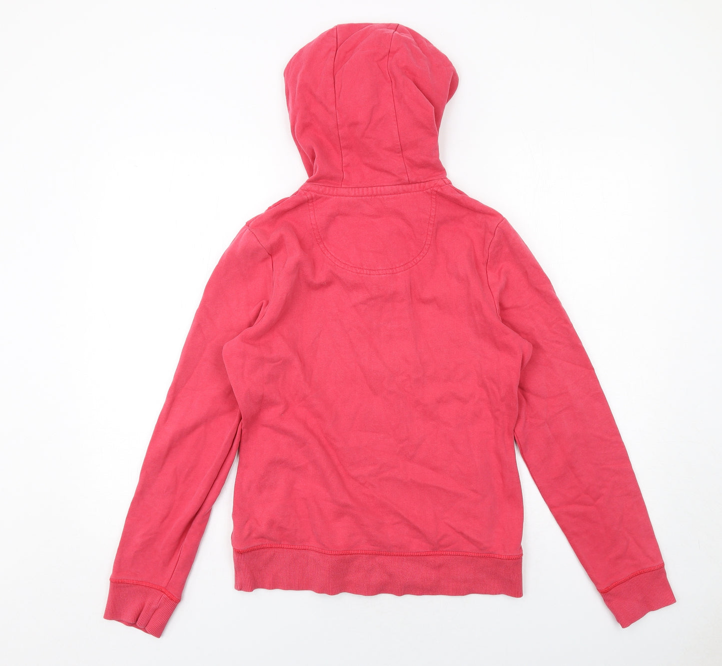 MANTARAY PRODUCTS Womens Pink Cotton Full Zip Hoodie Size 10 Zip