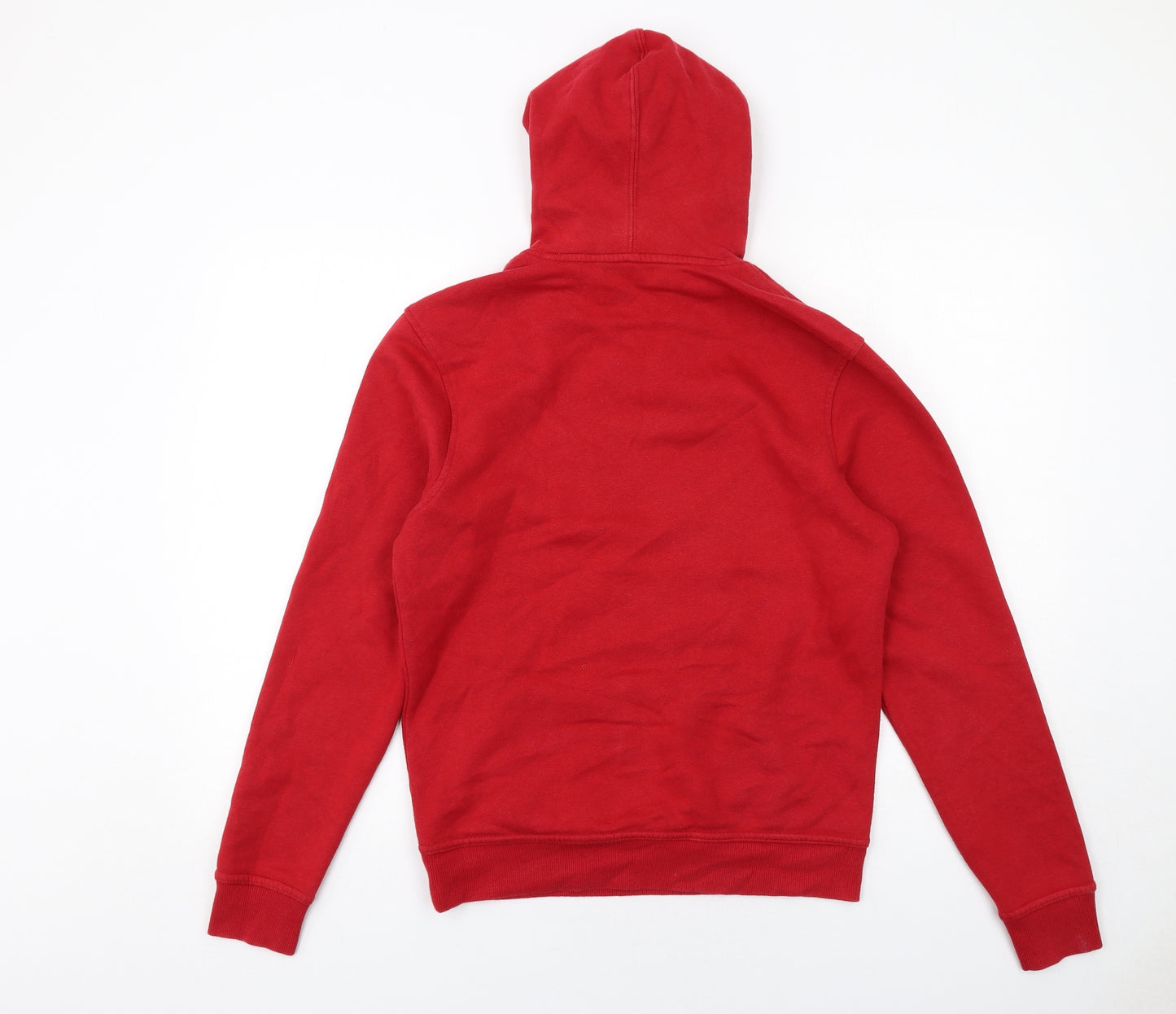 TEX Womens Red Cotton Pullover Hoodie Size S Pullover