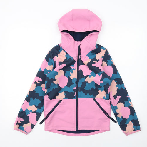 Mountain Warehouse Girls Multicoloured Geometric Jacket Size 9-10 Years Zip