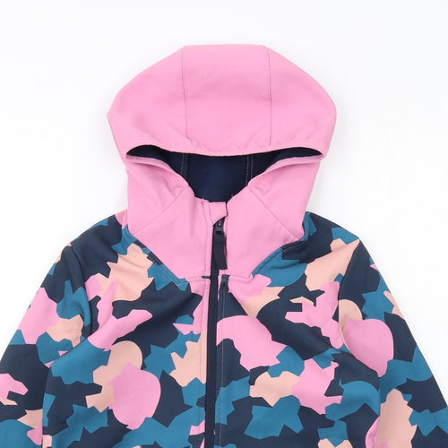 Mountain Warehouse Girls Multicoloured Geometric Jacket Size 9-10 Years Zip
