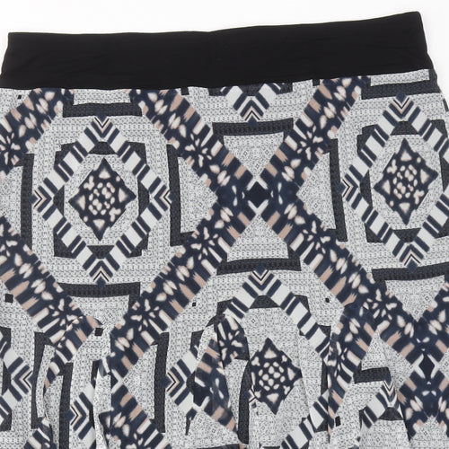 Per Una Womens Multicoloured Geometric Polyester Swing Skirt Size 20