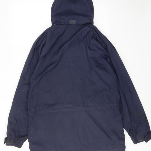 Peter Storm Mens Blue Rain Coat Coat Size S Zip