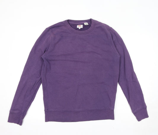 Levi's Mens Purple Cotton Pullover Sweatshirt Size S