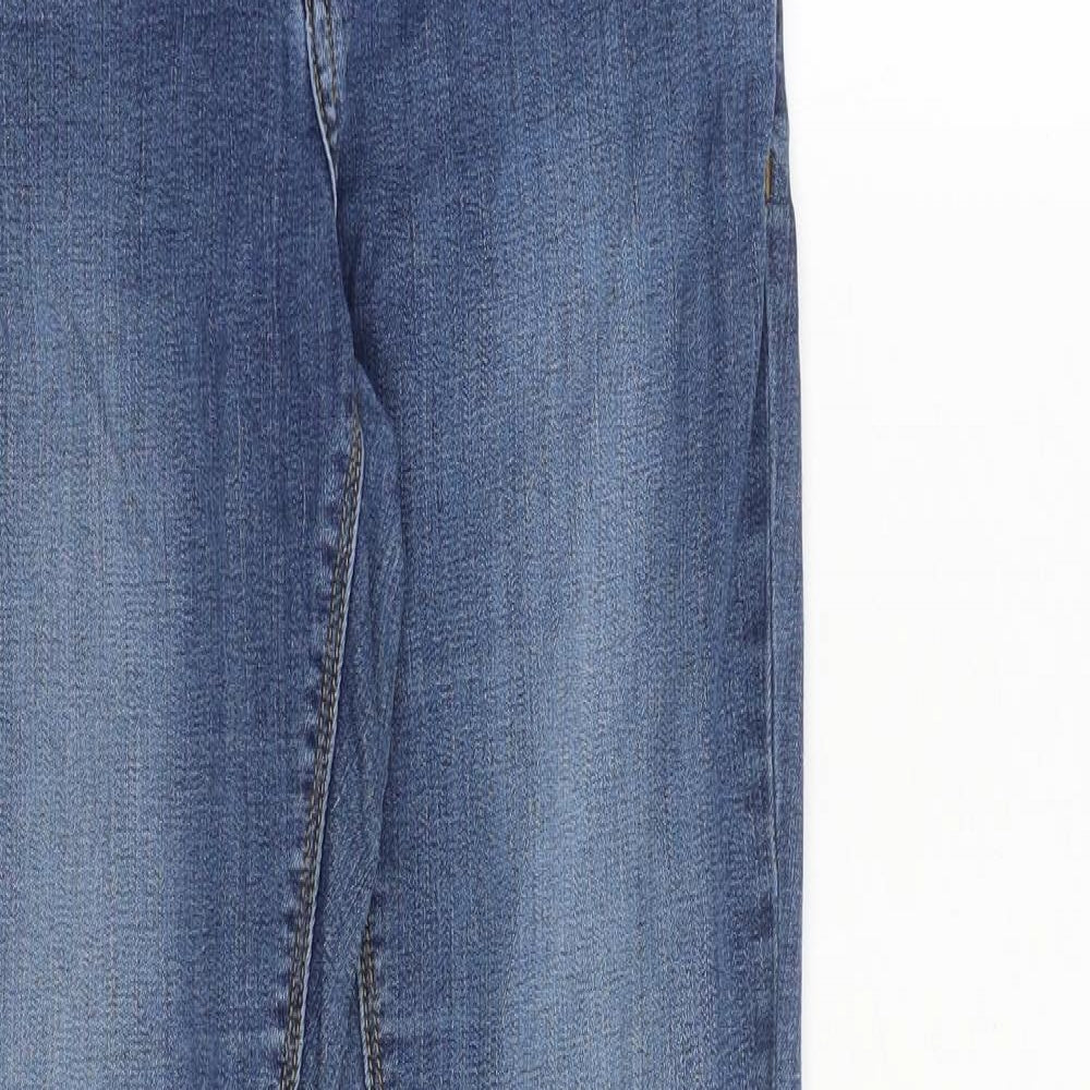 Superdry Womens Blue Cotton Skinny Jeans Size 26 in Slim Zip