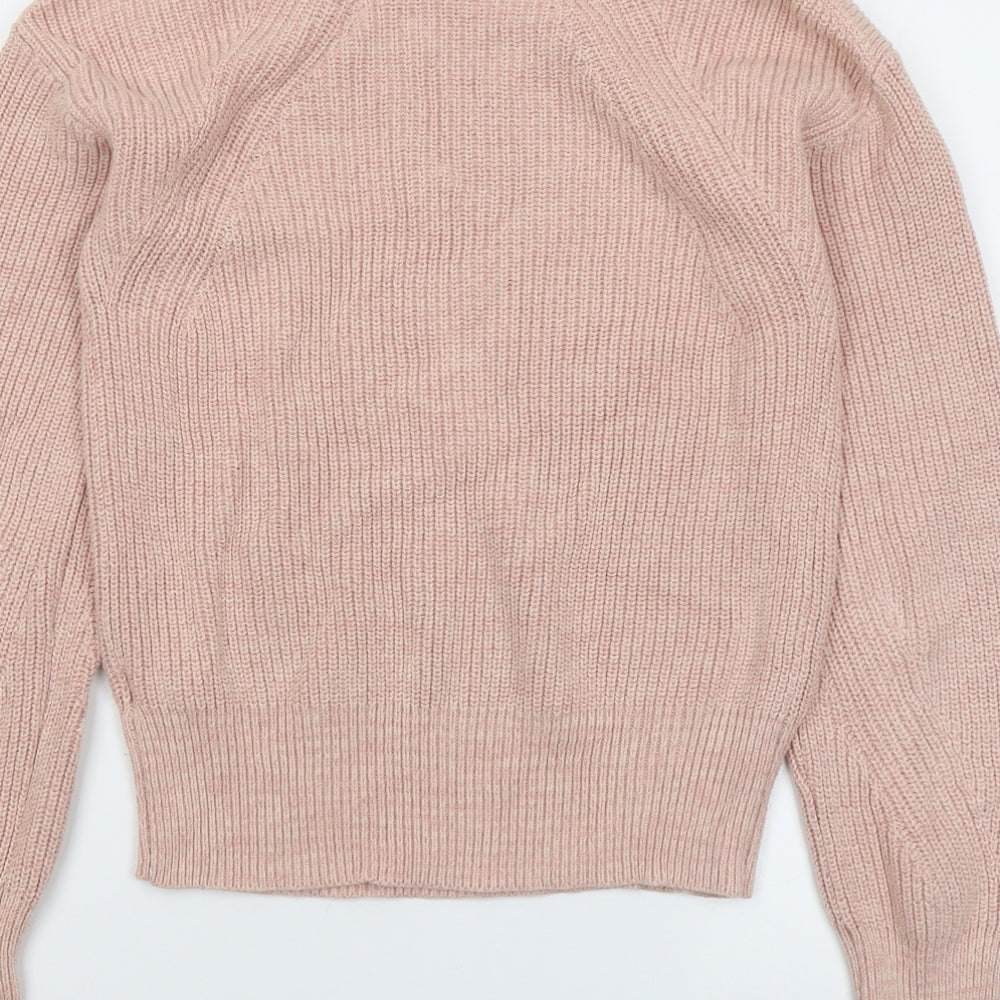 Gap Womens Pink Boat Neck Cotton Pullover Jumper Size XS
