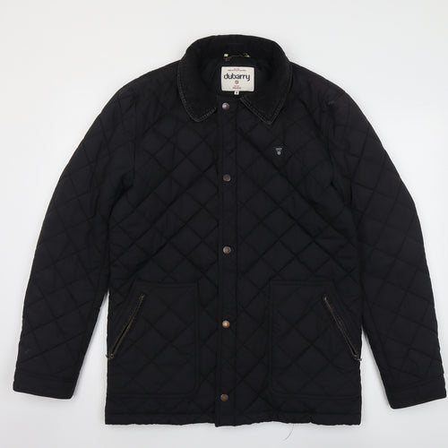 Dubarry Mens Black Quilted Jacket Size M Zip