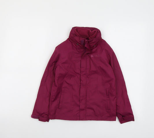 Mountain Warehouse Girls Purple Windbreaker Jacket Size 5-6 Years Zip