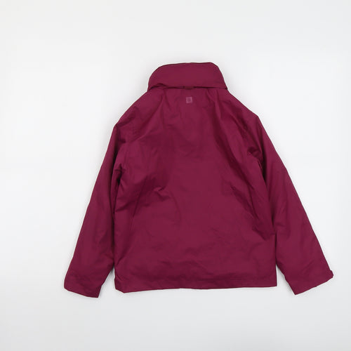 Mountain Warehouse Girls Purple Windbreaker Jacket Size 5-6 Years Zip