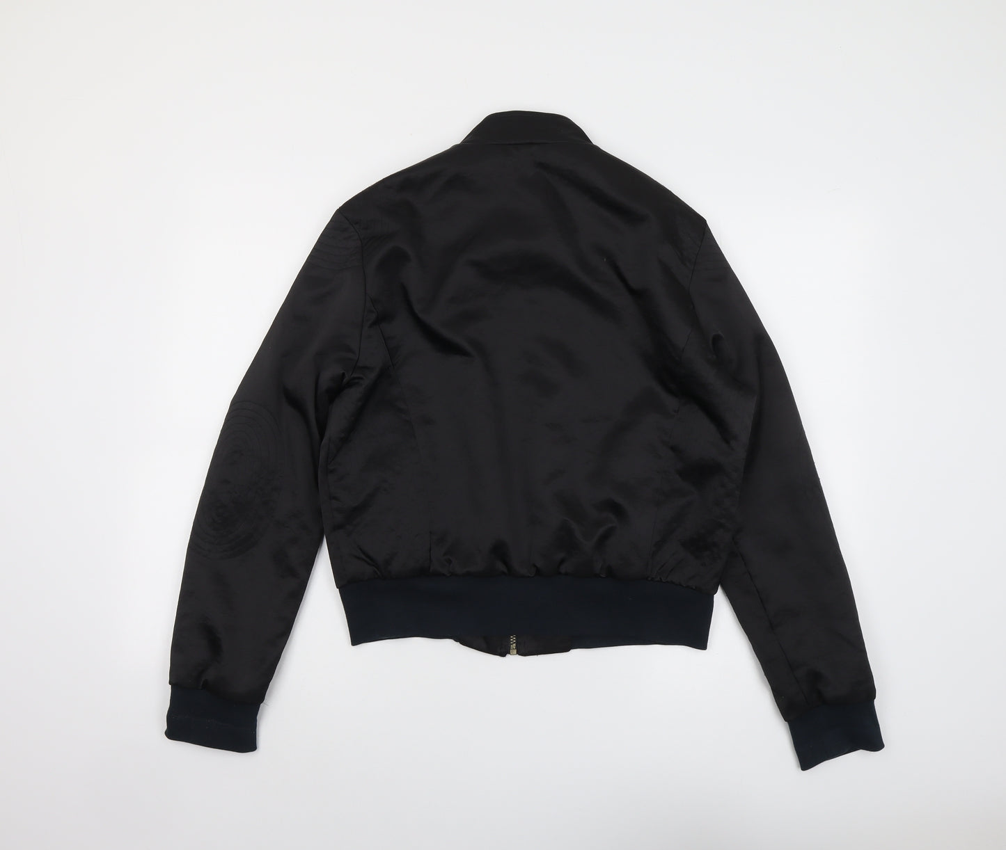 Marks and Spencer Womens Black Bomber Jacket Jacket Size 12 Zip
