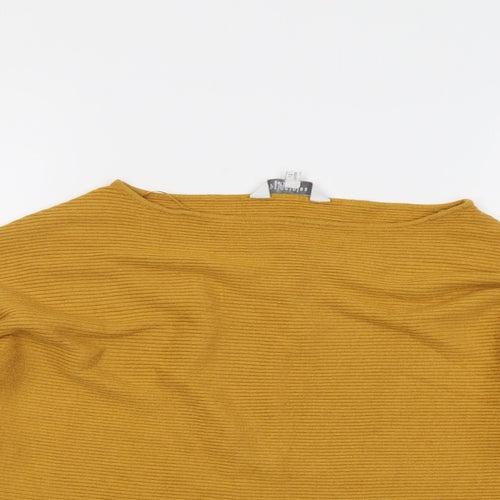 Principles Womens Yellow Boat Neck Viscose Pullover Jumper Size 12