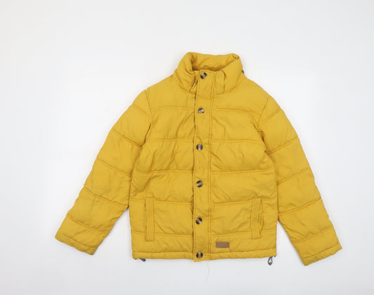 Trespass Boys Yellow Puffer Jacket Jacket Size 9-10 Years Zip