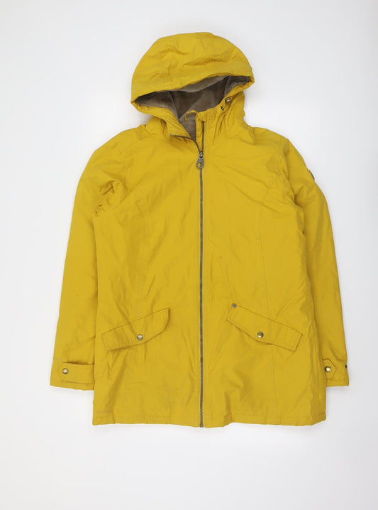 Regatta Womens Yellow Windbreaker Jacket Size 14 Zip