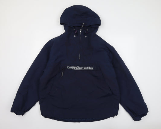 Lambretta Mens Blue Anorak Jacket Size M Zip